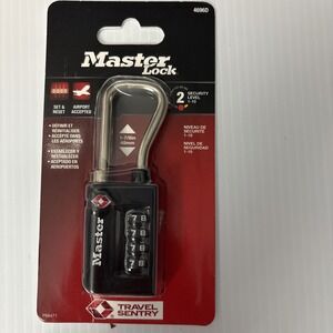 Master Lock Tough Travel Luggage Lock Resettable Combination TSA Approved 4696D